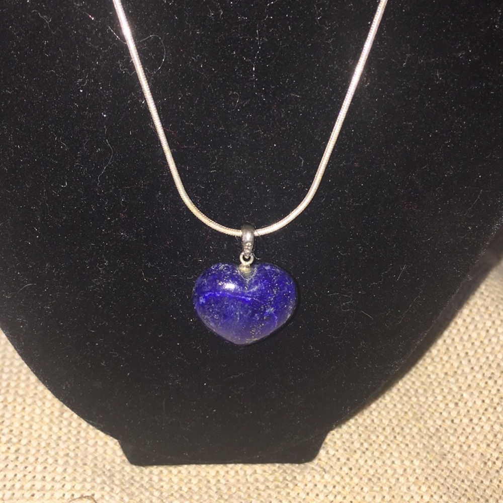 Heart lapis necklace
